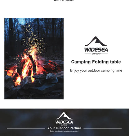 Widesea Camping Folding Table – Portable Picnic & Travel Table for Outdoor Dining, Fishing & Tourism