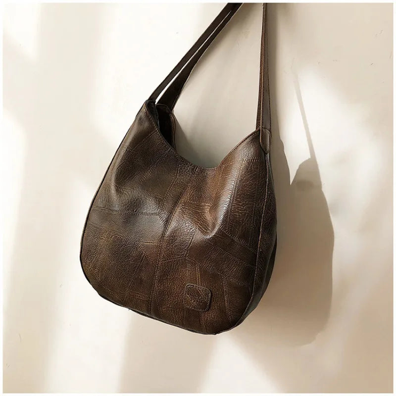 Yogodlns Vintage Women's Handbag - Designer Luxury Shoulder Tote, Fashion Brand Top-Handle Bag