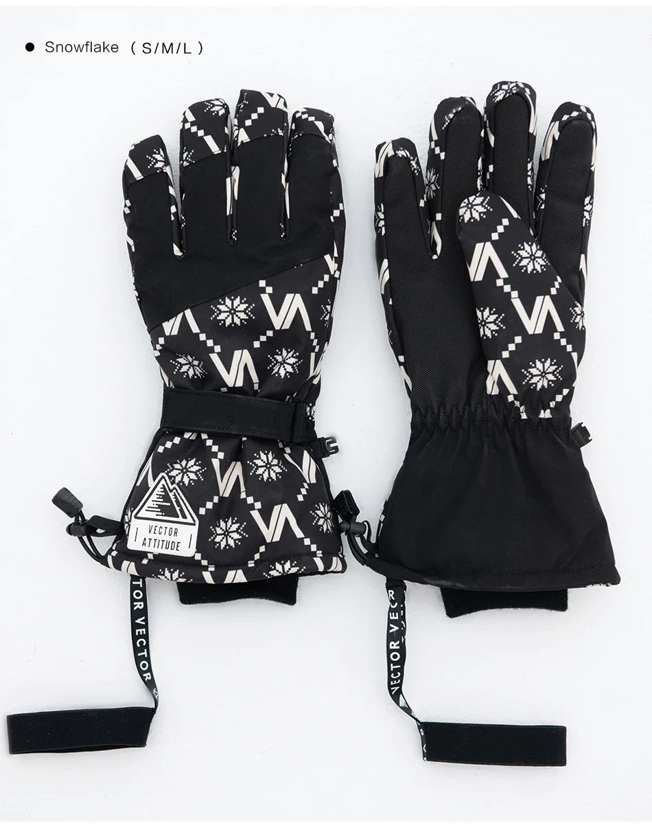 2-in-1 Extra Thick Ski Gloves – Waterproof, Windproof Winter Mittens for Men & Women