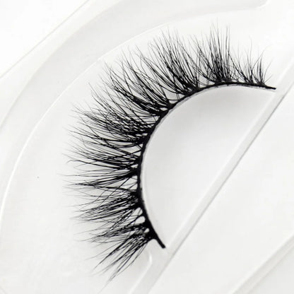 Visofree 3D Mink Eyelashes – Thick Handmade Full Strip Cruelty-Free False Lashes for Makeup M56