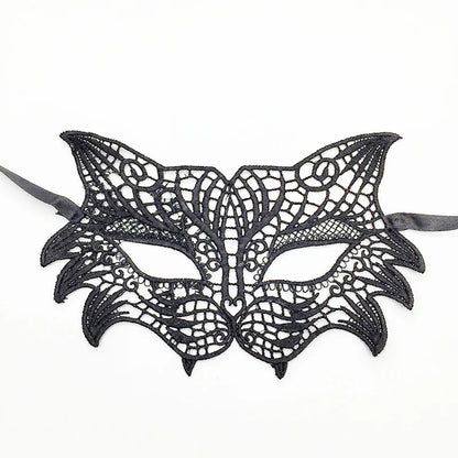 Sexy Lace Eye Mask for Women — Venetian Masquerade, Halloween & Carnival Half-Face Cosplay Party Mask