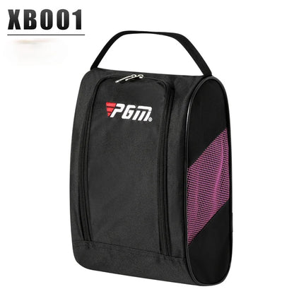 PGM Portable Mini Golf Shoe Bag – Lightweight Nylon Carrier & Golf Ball Holder Pouch with Tee Storage for Sports Accessories