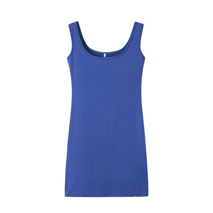 Women's Summer Solid Color Strap Dress - Casual Sleeveless Everyday Fashion Mini Dress