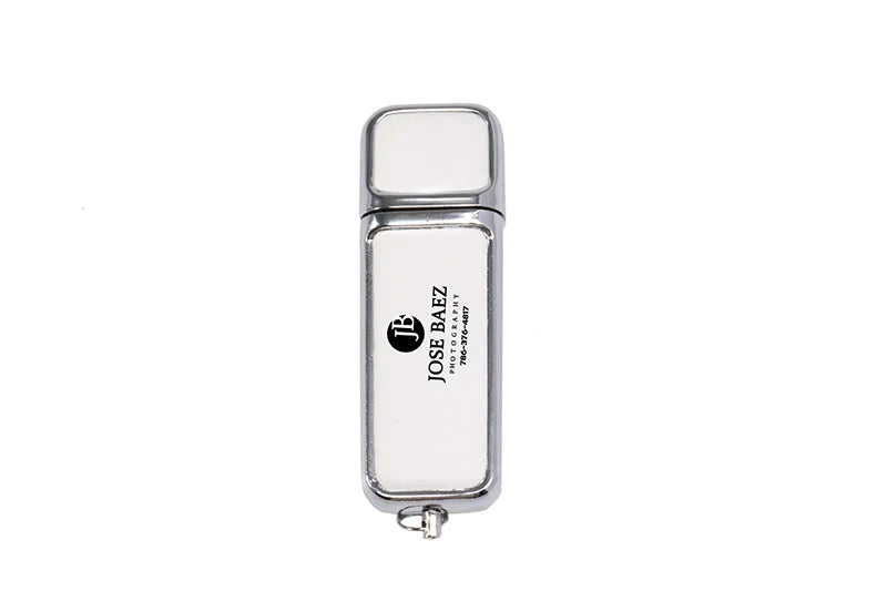 Leather USB 3.0 Flash Drive - Free Logo, 4GB-128GB High-Speed Memory Stick, Wedding Gift