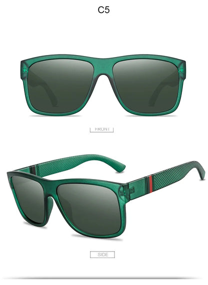 2024 Luxury Polarized Sunglasses for Men — High-End Square UV400 Driving Eyewear & Fashion Travel Sun Glasses