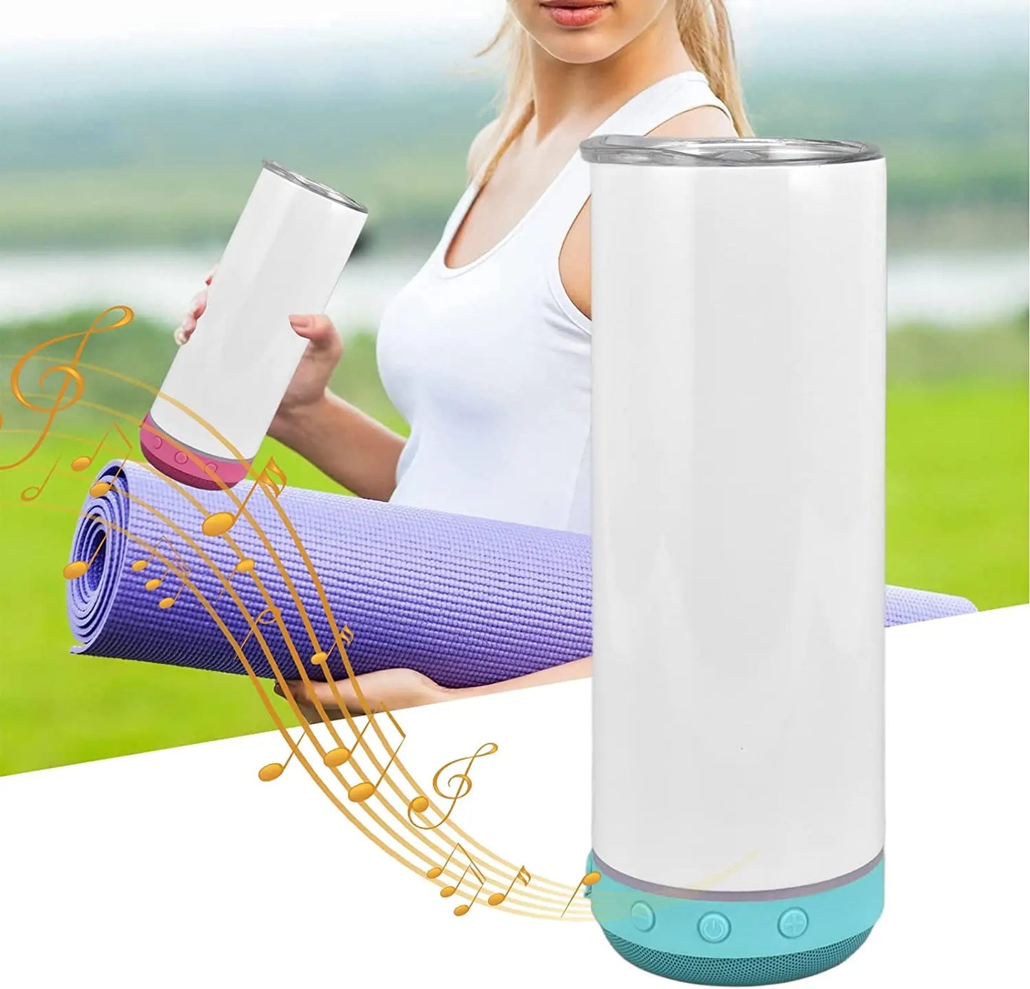  Bluetooth Speaker Stainless Steel Tumbler for Sublimation