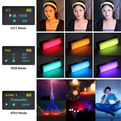 Ulanzi i-Light VL119 RGB LED Light Wand – 2500–9000K Magnetic Tube Light for Photography, Video & Vlog, Handheld Portable Lighting Stick