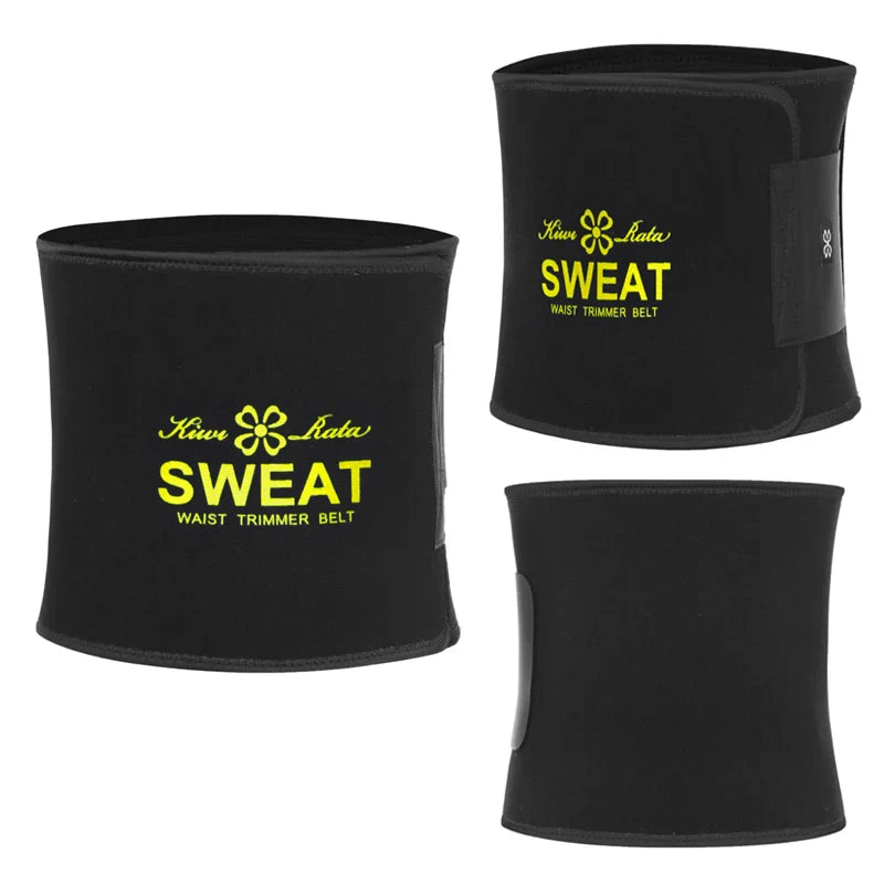 Men’s Waist Trimmer Belt — Neoprene Tummy Control Body Shaper with Sweat Wrap & Lumbar Support