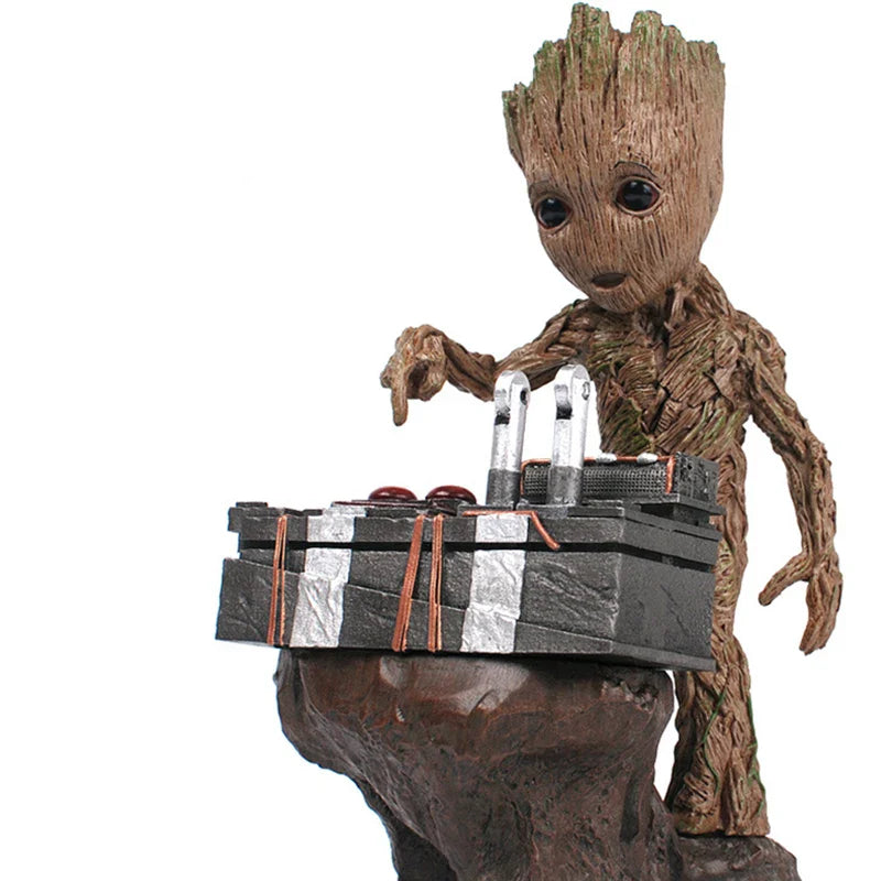 Marvel Guardians of the Galaxy Groot Statue – Cute Baby Tree Man PVC Anime Action Figure Toy Collectible Gift