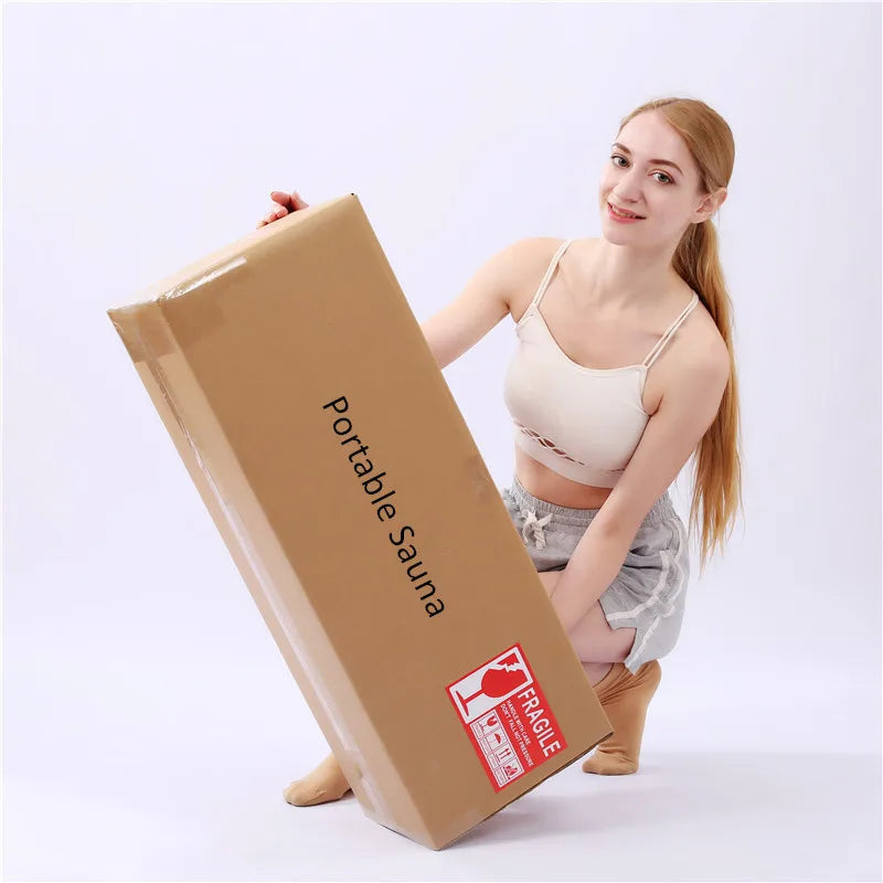 Portable Home Steam Sauna – 4L 2000W Spa Steam Bath Box with Stainless Steel Support, EU Plug