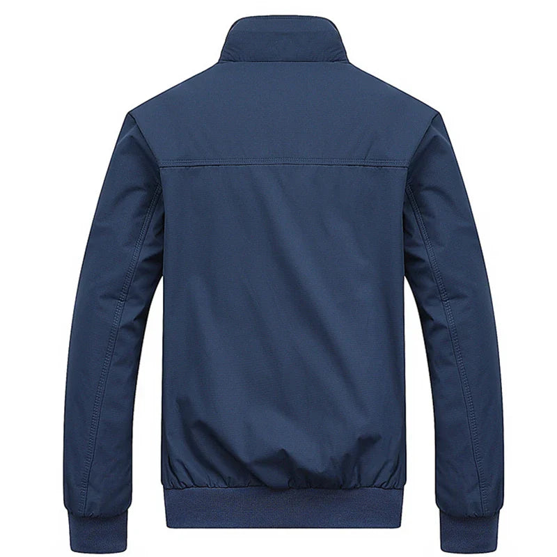 2025 Spring Autumn Men's Bomber Jacket – Casual Solid Slim Fit, Baseball Style, M-6XL & 8XL Sizes