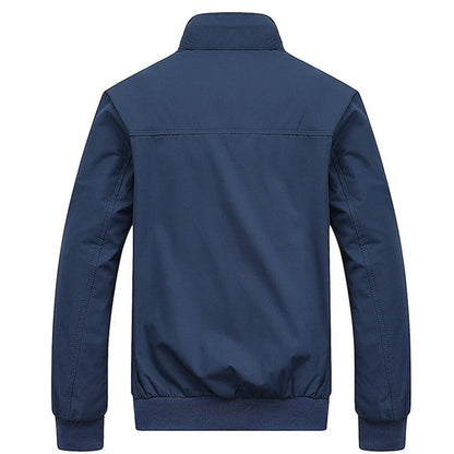 2025 Spring Autumn Men's Bomber Jacket – Casual Solid Slim Fit, Baseball Style, M-6XL & 8XL Sizes