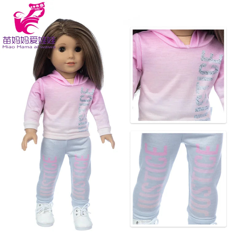 18-Inch Girl Doll Winter Coat — 43cm Baby Doll Jacket Outfit for Dressing