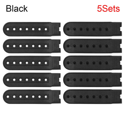 5-Set Snapback Strap Replacement - 7-Hole Adjustable Hat Repair Buckle for Baseball Caps