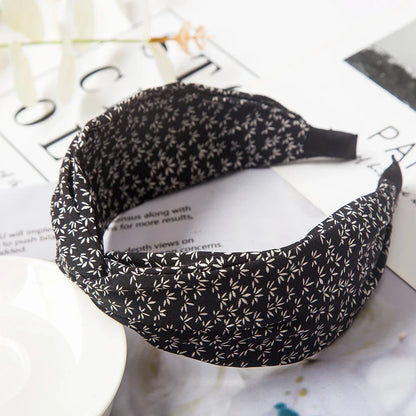 Fashion Leopard Print Headband — Wide Cross Elastic Bow Hairband for Women & Girls Hair Accessories