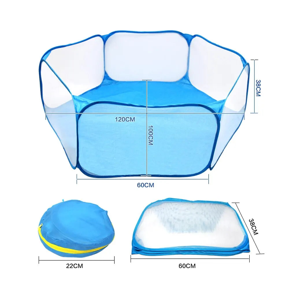 Portable Pet Playpen – Fashionable Indoor/Outdoor Cage Playground Fence for Hamsters, Chinchillas & Guinea Pigs