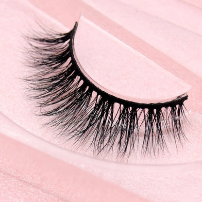 Visofree 3D Mink Eyelashes – Thick Handmade Full Strip Cruelty-Free False Lashes for Makeup M56