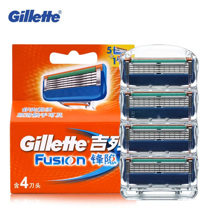 Gillette Fusion 5-Layer Razor Blades for Men - Replacement Shaving Head for Professional Beard Care