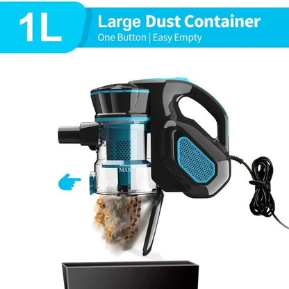 INSE I5 Corded Vacuum Cleaner – 18Kpa Powerful Suction, 600W Motor, Stick & Handheld for Home, Pet Hair & Hard Floors