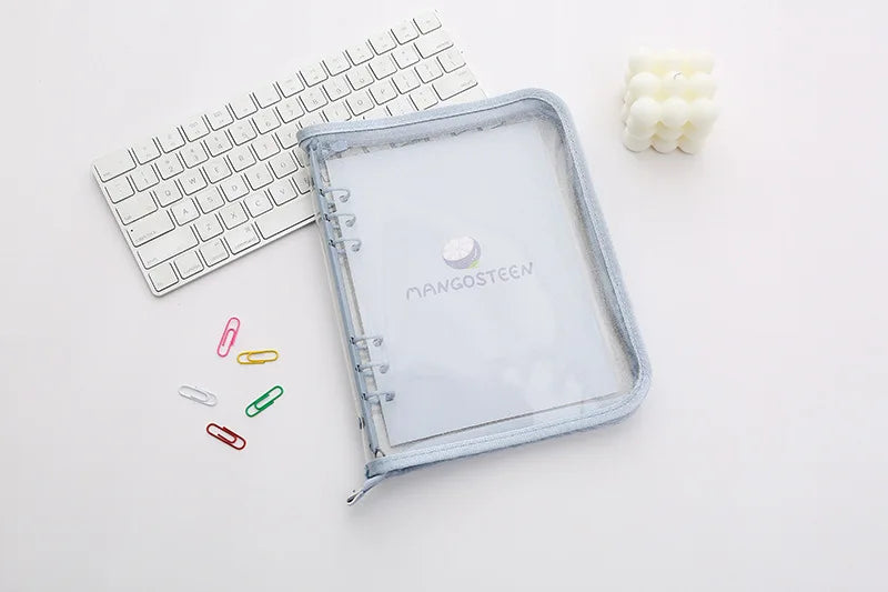 2024 Cute A5/A6 Zip Bag Journal & Agenda Notebook – DIY Photocard Binder Organizer for School Stationery Gift