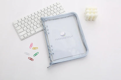2024 Cute A5/A6 Zip Bag Journal & Agenda Notebook – DIY Photocard Binder Organizer for School Stationery Gift