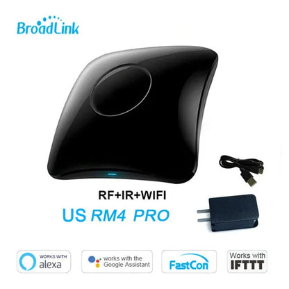 Broadlink RM4 Pro Universele Smart Remote – WiFi + IR + RF Schakelaar, Werkt met Alexa