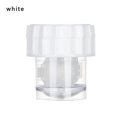 Manually Rotating Contact Lens Cleaner Case Portable Plastic Lens Storage Holder Cleaning Container Travel Accessory Tool