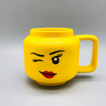 Smile Cartoon Ceramic Mug - Cute Funny Expression Coffee, Milk & Tea Cup for Kids & Home