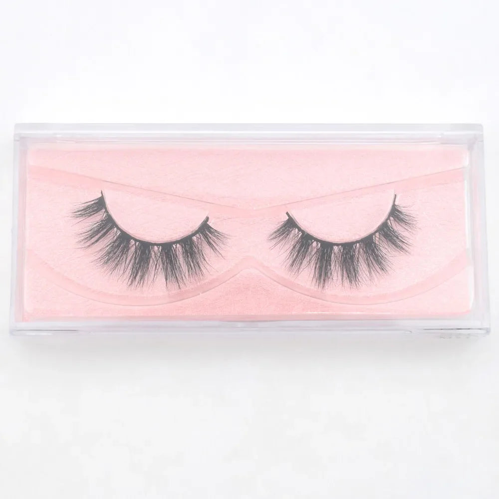 Visofree 3D Mink Eyelashes – Thick Handmade Full Strip Cruelty-Free False Lashes for Makeup M56