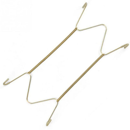 Stainless Steel Plate Holder Hanger - Wall-Mounted Spring Hook for Plates and Home Decoration - Multi-Purpose Kitchen Organizer