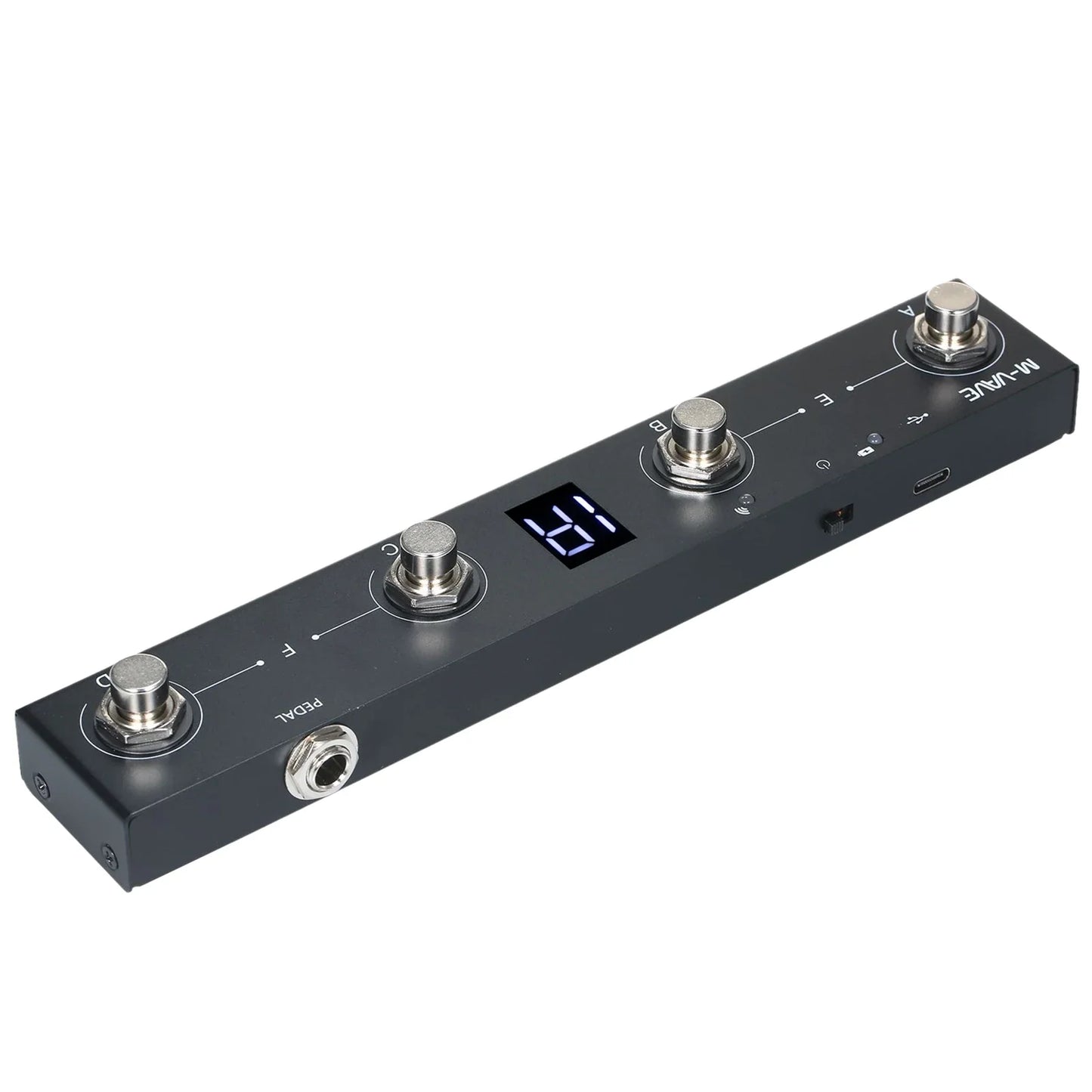 M-VAVE Chocolate MIDI Controller Pedal – Bluetooth Rechargeable, 4 Buttons with APP Control & Wireless Transmission
