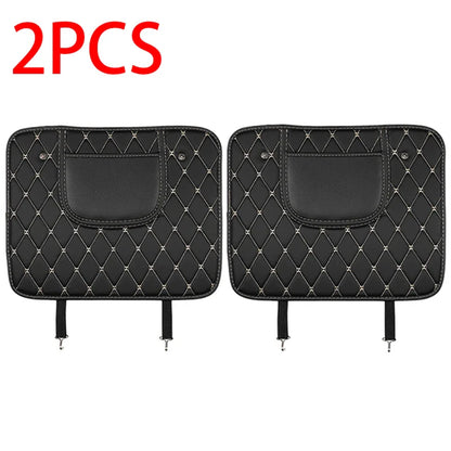 PU Leather Car Seat Back Protector – Anti-Kick Pad for Kids, Child Kick & Dirt Protection, Auto Accessories