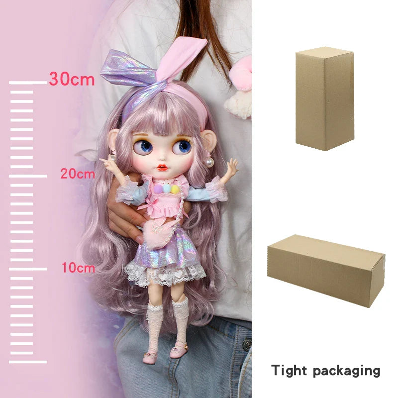 ICY DBS Blyth Doll – 1/6 Joint Body BJD Anime Doll, 30cm White Skin Matte Face Special Combo Toy