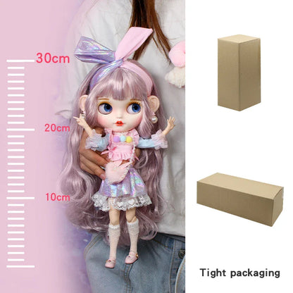 ICY DBS Blyth Doll – 1/6 Joint Body BJD Anime Doll, 30cm White Skin Matte Face Special Combo Toy