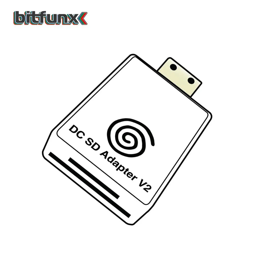 Bitfunx DC SD/TF Card Adapter Reader V2 – Compatible with SEGA Dreamcast & CD, Supports DreamShell Boot Loader