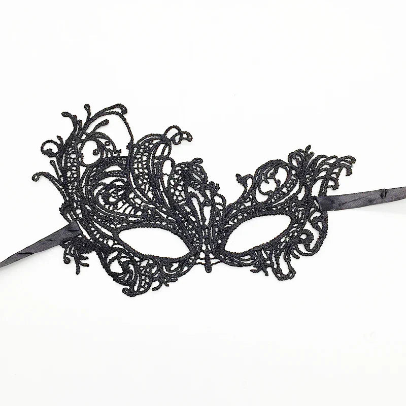 Sexy Lace Eye Mask for Women — Venetian Masquerade, Halloween & Carnival Half-Face Cosplay Party Mask