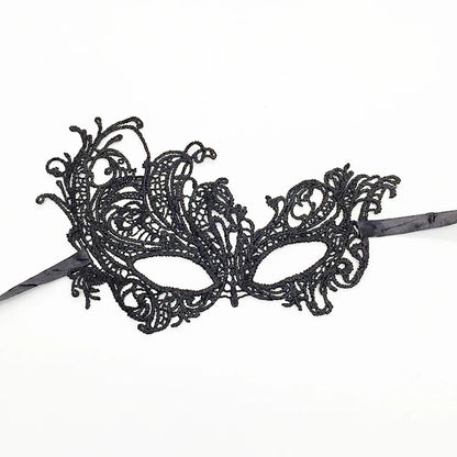 Sexy Lace Eye Mask for Women — Venetian Masquerade, Halloween & Carnival Half-Face Cosplay Party Mask
