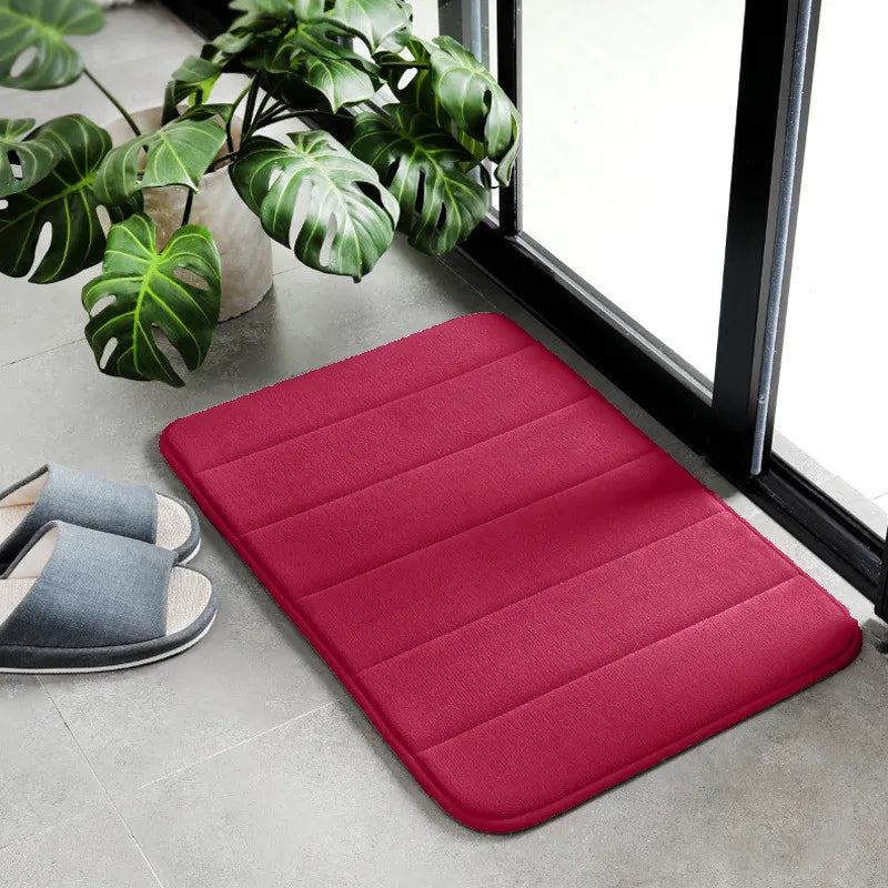Water Absorption Anti-Slip Bath Mat Set - Bathroom, Toilet, Living Room, Bedroom Floor Carpet (1PC/3PC)
