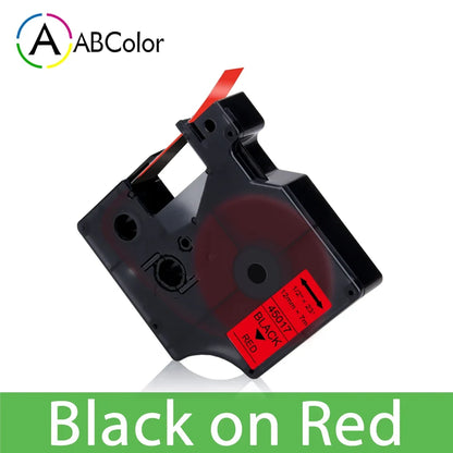 12mm Black on White Label Tape Cartridge Compatible with Dymo LabelManager 160 & 280