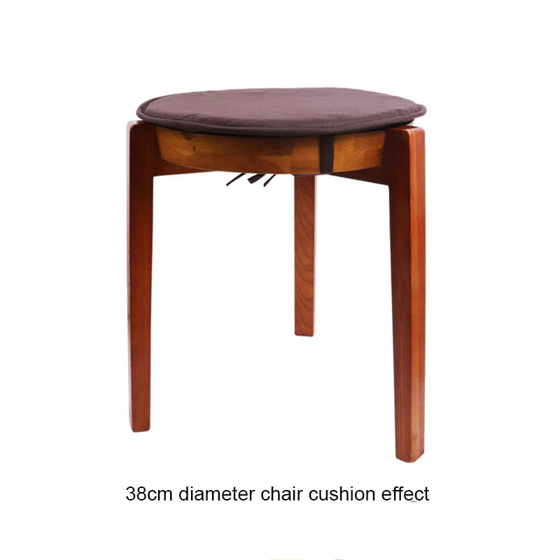 Round Chair Cushion – Candy Color Seat Pad with Drawstring, Home Decor & Office Chair Cushion, 30cm & 38cm