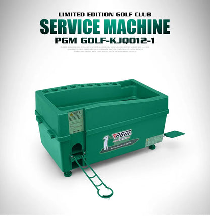 PGM Semi-Automatic Golf Ball Machine – ABS Automatic Ball Dispenser, Golf Clubs Holder, Training Service Equipment