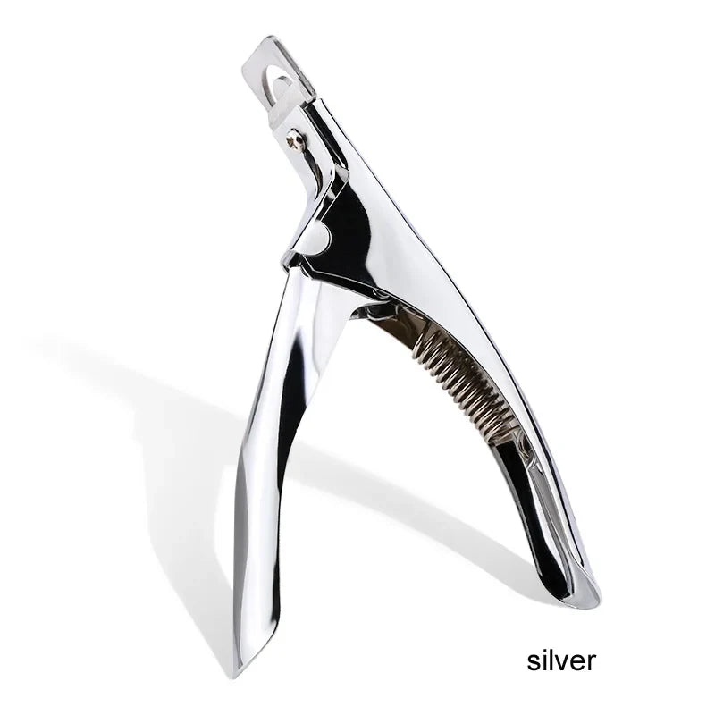 Professional Fake Nail Cutter - U-Type Acrylic Nail Tip Edge Trimmer Stainless Steel Manicure Tool