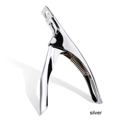 Professional Fake Nail Cutter - U-Type Acrylic Nail Tip Edge Trimmer Stainless Steel Manicure Tool