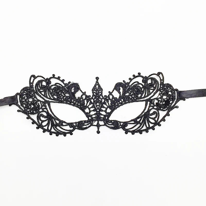 Sexy Lace Eye Mask for Women — Venetian Masquerade, Halloween & Carnival Half-Face Cosplay Party Mask