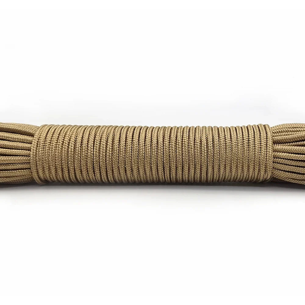 100FT 3mm Paracord Rope – Heavy Duty Parachute Cord for Hiking, Camping, Survival & DIY Bracelets