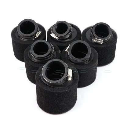 35–60mm Foam Air Filter – Red Elbow Neck Sponge Cleaner for Scooter, Dirt Bike, Motorcycle | Kayo BSE Compatible
