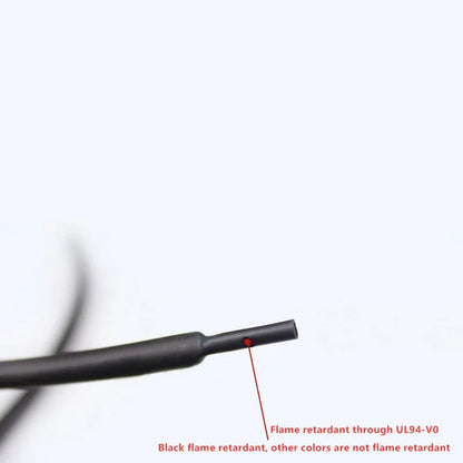 5/1 Meter Black Heat Shrink Tubing - 1mm to 6mm Sizes for Electrical Insulation and Protection