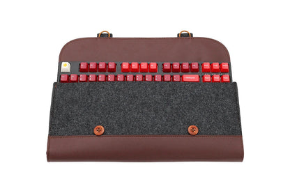PU Felt Keyboard Carrying Case – Protective Bag for Planck 40%, 60%, 80%, 100%, GH60, XD64, TADA68, TKL 87/104, ANSI, BM60/65/68, Poker Keyboards