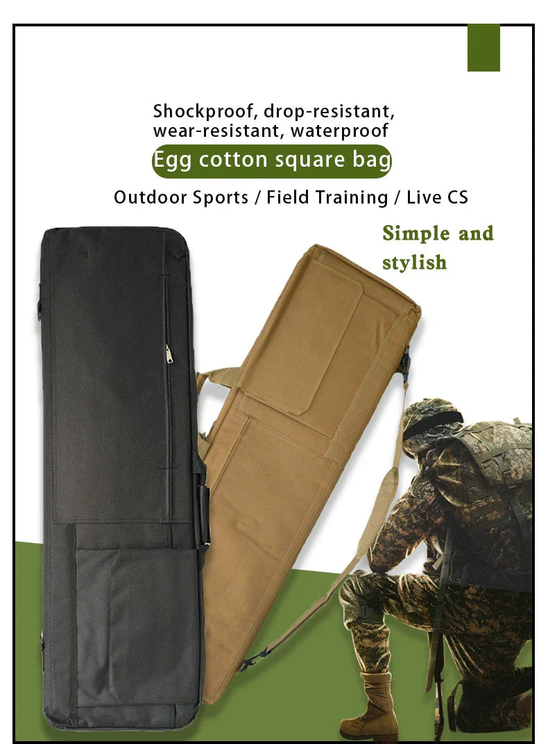 Heavy Duty Oxford Gun Bag – Cushioned Rifle Carry Case for Hunting Equipment