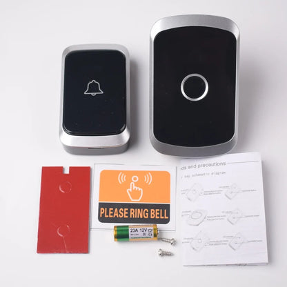Waterproof Wireless Doorbell — AC 100V-240V EU Plug, Smart Remote Control, Battery Included, Plug & Play